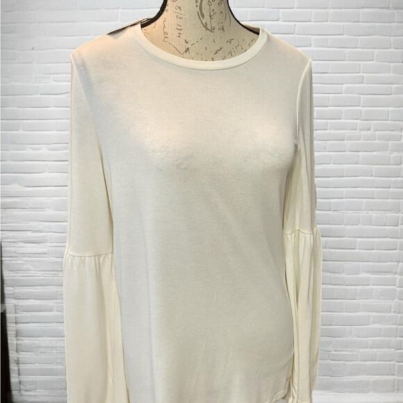 Calvin Klein Women’s Bell Sleeve Sweater Cream Size S NWT - Picture 1 of 12